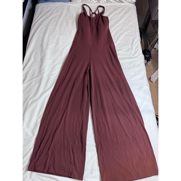 Athleta x Alicia Keys Transcend Bodysuit Dark Cherrywood Women's Size S Petite - Picture 1 of 7